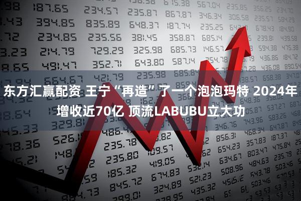 东方汇赢配资 王宁“再造”了一个泡泡玛特 2024年增收近70亿 顶流LABUBU立大功