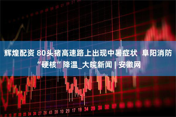 辉煌配资 80头猪高速路上出现中暑症状  阜阳消防“硬核”降温_大皖新闻 | 安徽网